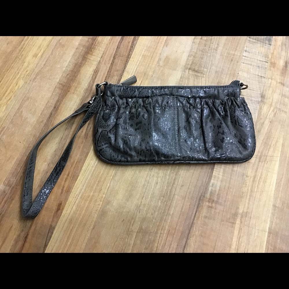 Snake skin hand purse